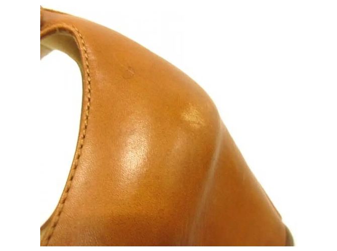 Sandali con zeppa in pelle tan Christian Louboutin Marrone - vista 7