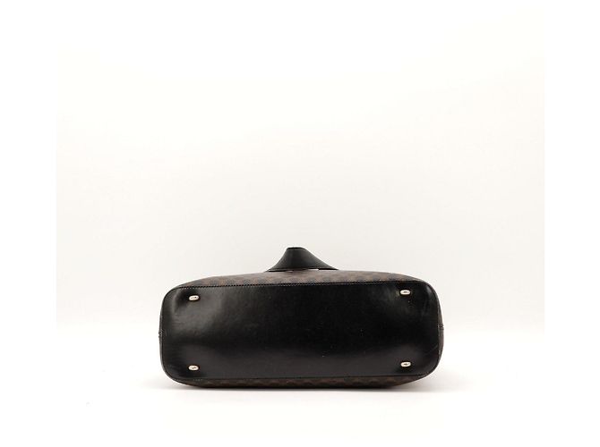 Céline Celine Bolso de Hombro Monogram Macadam Castaño Negro - vista 10