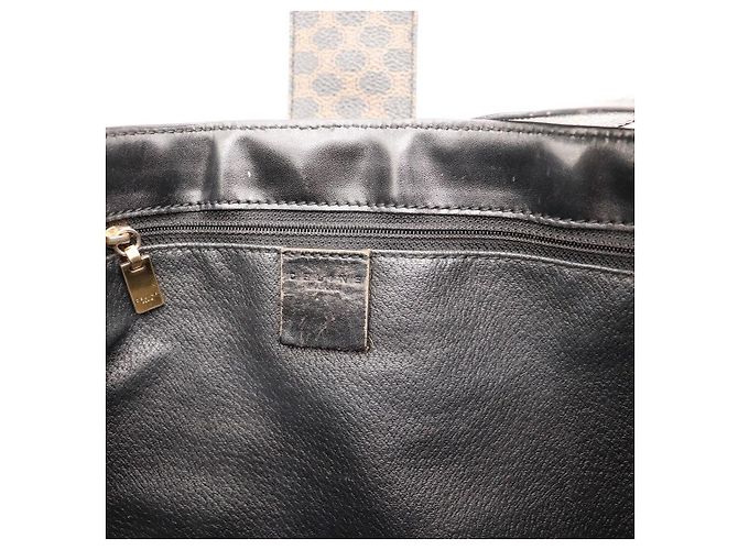 Céline Celine Bolso de Hombro Monogram Macadam Castaño Negro - vista 13