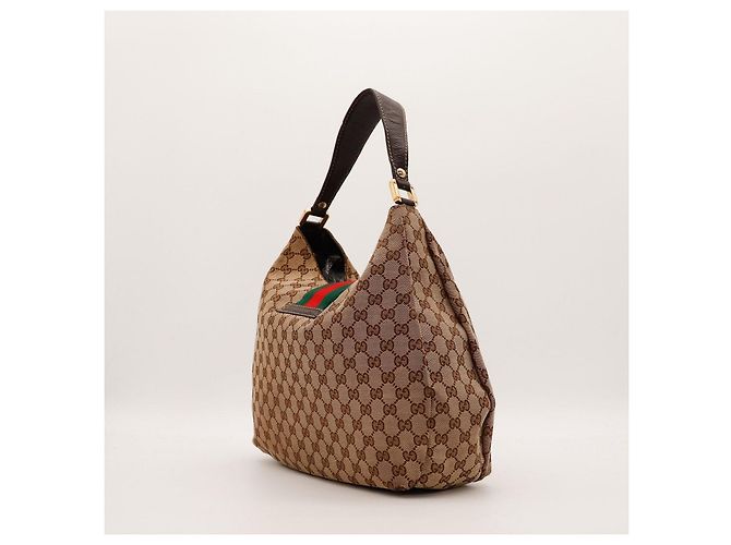 Gucci Borsa Hobo in tela Monogram GG Supreme Marrone Monogramma - vista 4