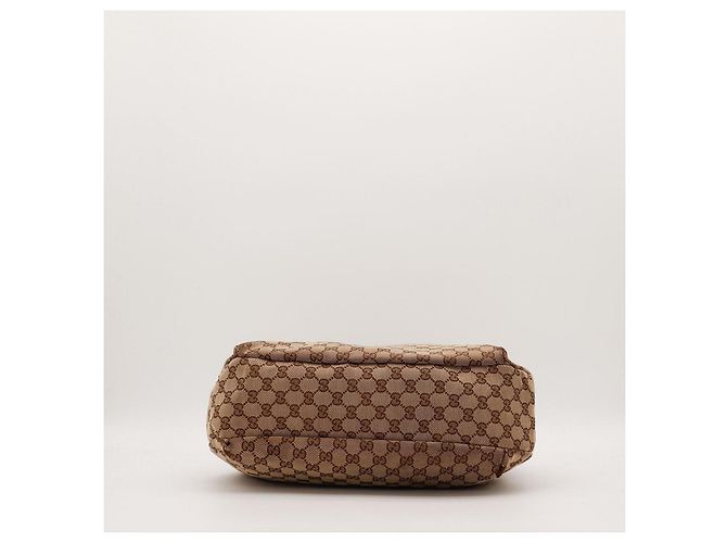 Gucci Borsa Hobo in tela Monogram GG Supreme Marrone Monogramma - vista 5