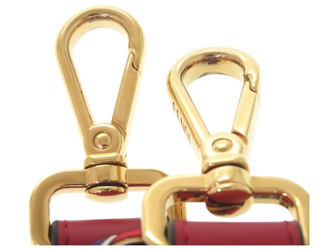 Fendi Silk Multicolor Handle Strap Replacement Brown Red Blue Golden - view 7