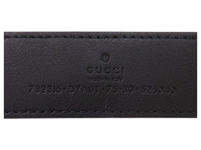 Gucci Ledergürtel für Herren Schwarz Golden - Ansicht 5