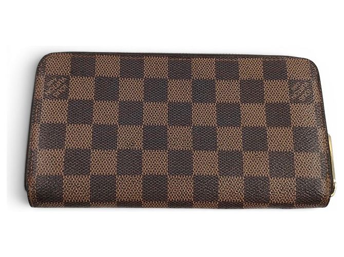 Louis Vuitton Zippy Organizer Damier Ebene Marrone - vista 2