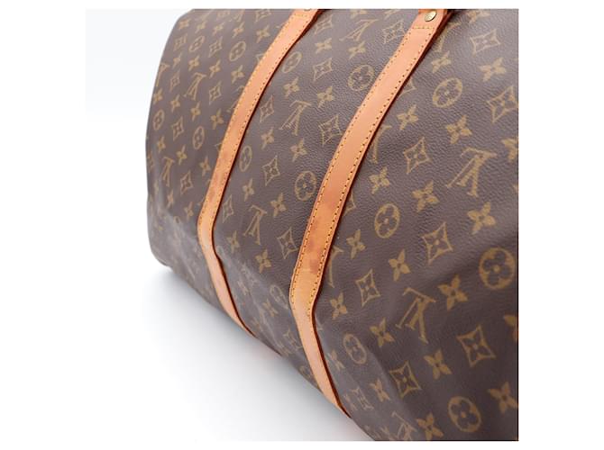 Louis Vuitton Keepall 55 Monogram Canvas Marrone Monogramma - vista 10