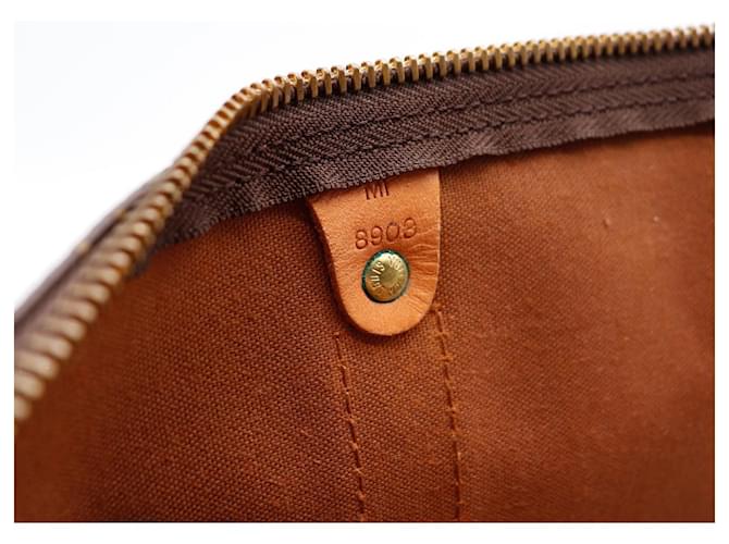 Louis Vuitton Keepall 55 Monogram Canvas Marrone Monogramma - vista 12