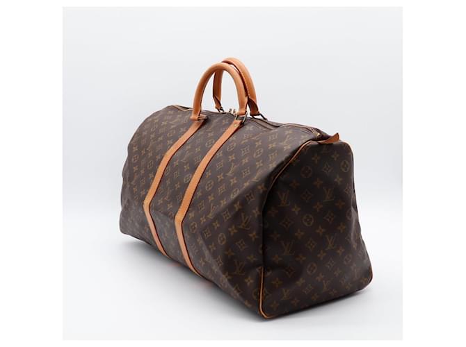 Louis Vuitton Keepall 55 Monogram Canvas Marrone Monogramma - vista 2