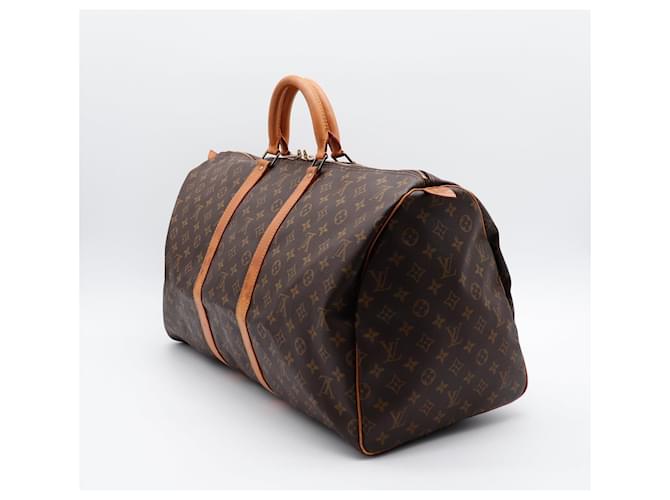 Louis Vuitton Keepall 55 Monogram Canvas Marrone Monogramma - vista 4