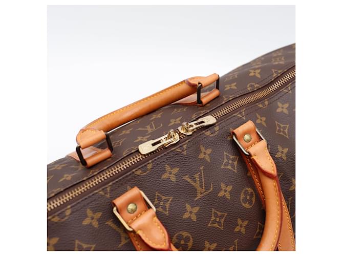 Louis Vuitton Keepall 55 Monogram Canvas Marrone Monogramma - vista 7