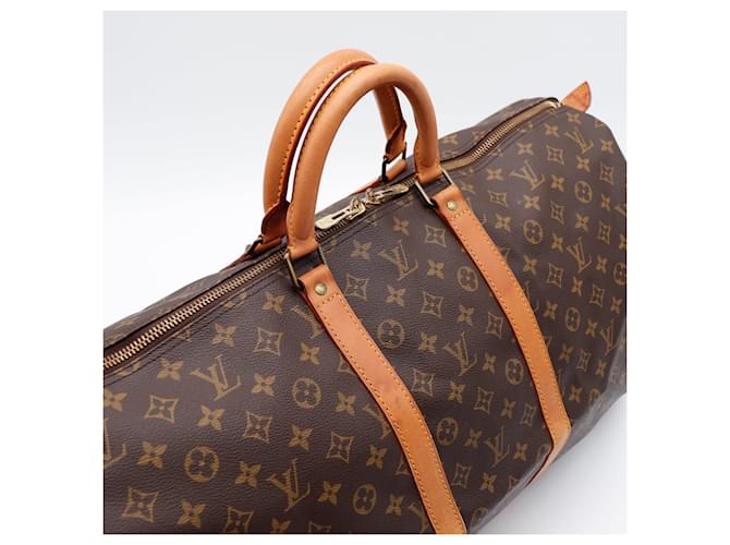 Louis Vuitton Keepall 55 Monogram Canvas Marrone Monogramma - vista 8