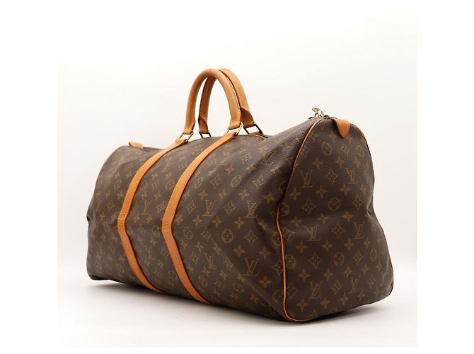 Louis Vuitton Keepall 55 Monogram Canvas Marrone - vista 2