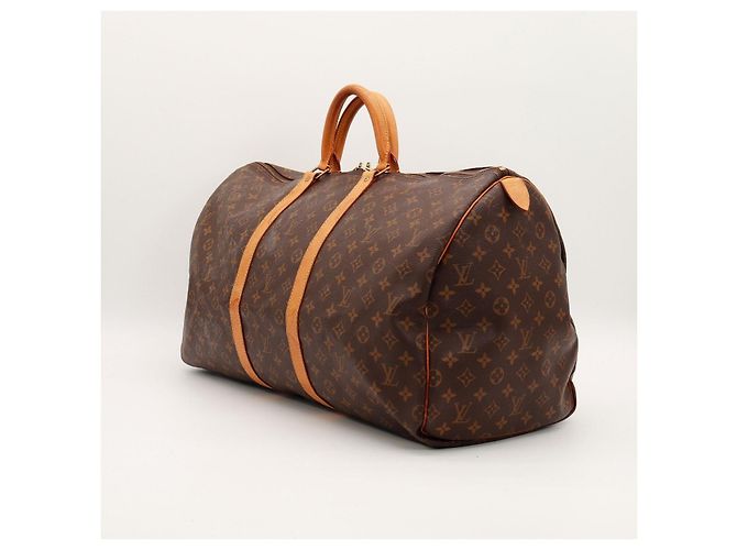 Louis Vuitton Keepall 55 Monogram Castaño Monograma - vista 2