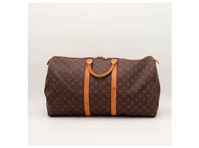 Louis Vuitton Keepall 55 Monogram Castaño Monograma - vista 3