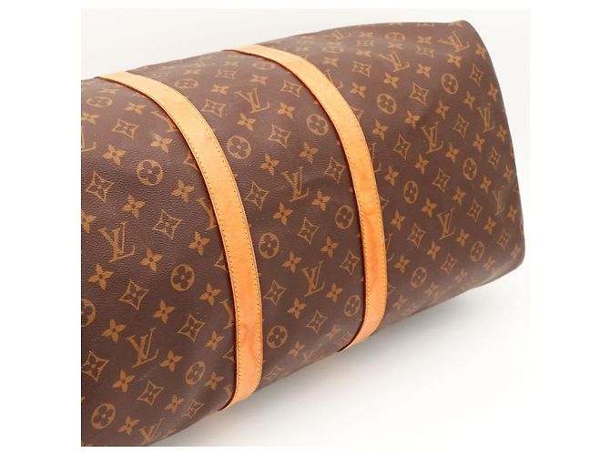Louis Vuitton Keepall 55 Monogram Castaño Monograma - vista 6