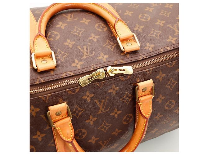 Louis Vuitton Keepall 55 Monogram Castaño Monograma - vista 7
