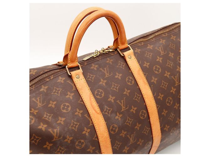 Louis Vuitton Keepall 55 Monogram Castaño Monograma - vista 8