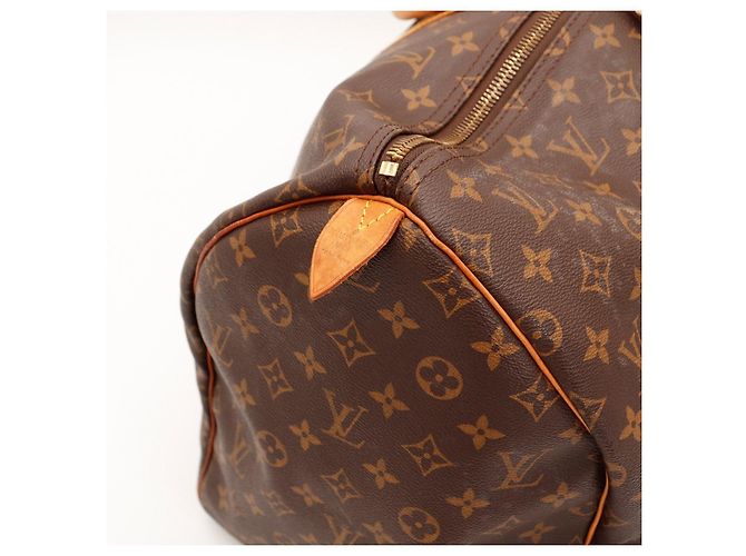 Louis Vuitton Keepall 55 Monogram Castaño Monograma - vista 9