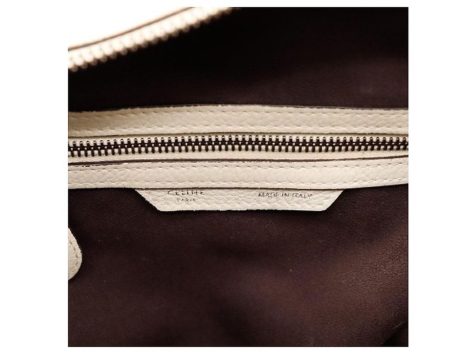 Céline Celine Nano Luggage Borsa Tote Pelle Beige - vista 8