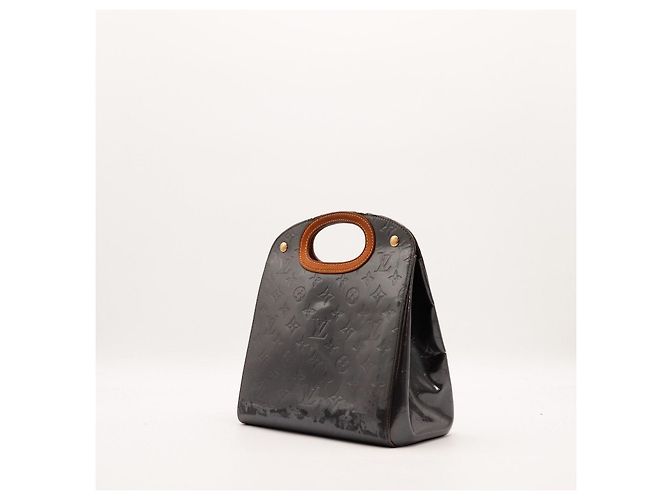 Louis Vuitton Borsa Monogram Vernis Wilshire PM Grigio antracite - vista 4