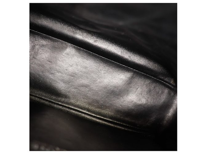 Chanel Borsa Classic Flap Medium in pelle caviar nera Nero - vista 14
