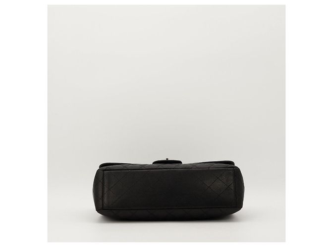 Chanel Borsa Classic Flap Medium in pelle caviar nera Nero - vista 6