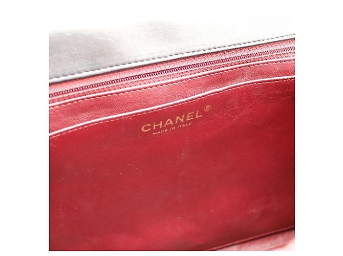 Chanel Classic Flap Medium in pelle d'agnello nera Nero - vista 12