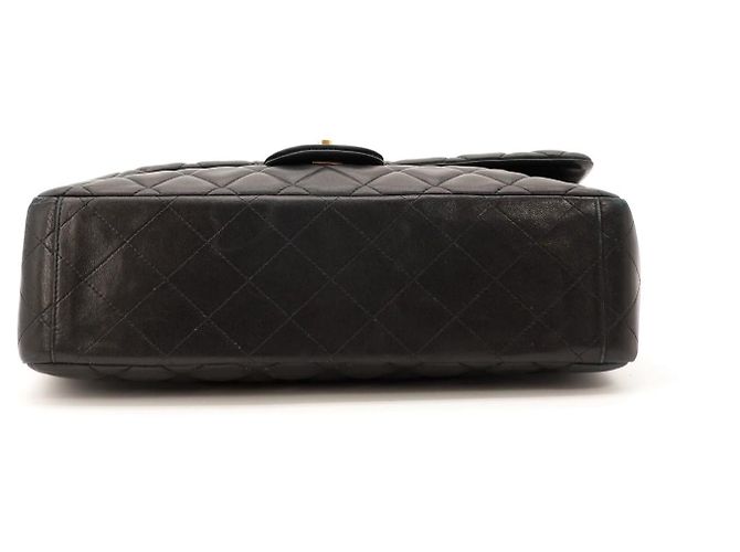 Chanel Classic Flap Medium in pelle d'agnello nera Nero - vista 6