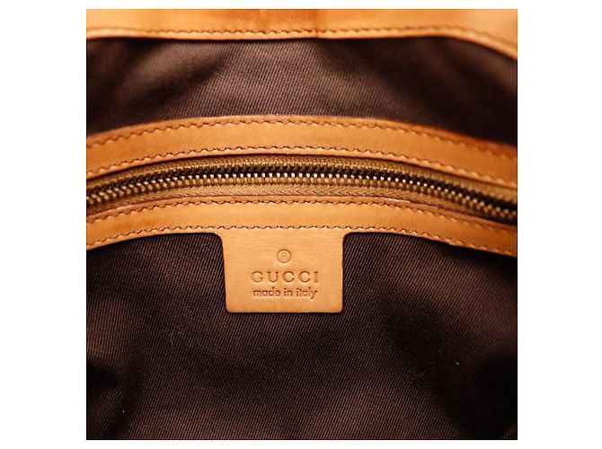 Gucci Jackie Borsa Hobo Scamosciato Beige Tela Monogramma Marrone - vista 8