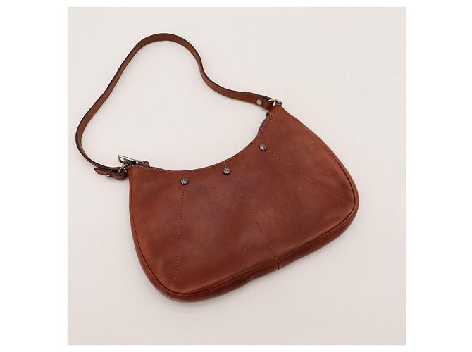 Yves Saint Laurent Borsa a tracolla YSL Monogram Marrone - vista 6