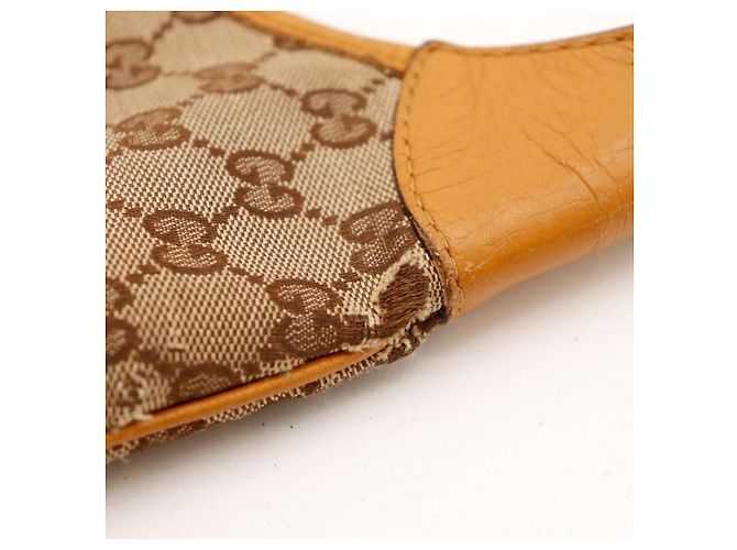 Gucci Jackie Borsa Hobo Medium GG Canvas Marrone Beige - vista 10