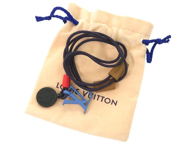 Collana Louis Vuitton Charles OnTheGo Nero Blu - vista 2