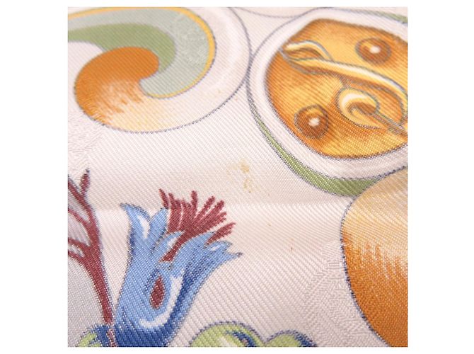Hermès Hermes Carre 90 ORGAUPHONE Sciarpa in seta blu navy Multicolore - vista 4