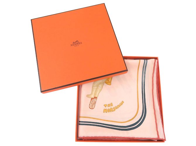 Silk In Carré 70 Funny Ice Cream in seta Hermès Beige - vista 2