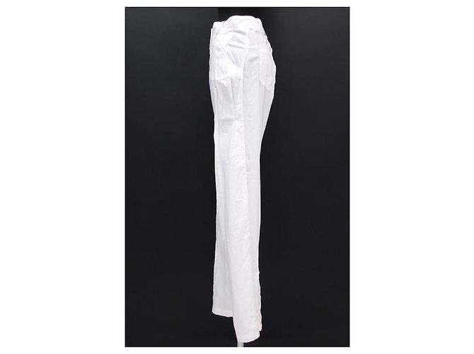 Sportmax Code Pantalones Wide Leg de algodón blanco - vista 2