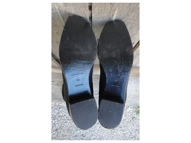 Stivali alti in nubuck Balenciaga Nero - vista 6