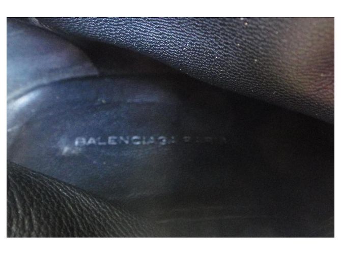 Stivali alti in nubuck Balenciaga Nero - vista 8