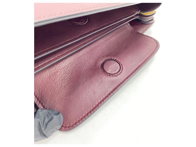 Borsa a tracolla in pelle rossa Prada Rosso - vista 10