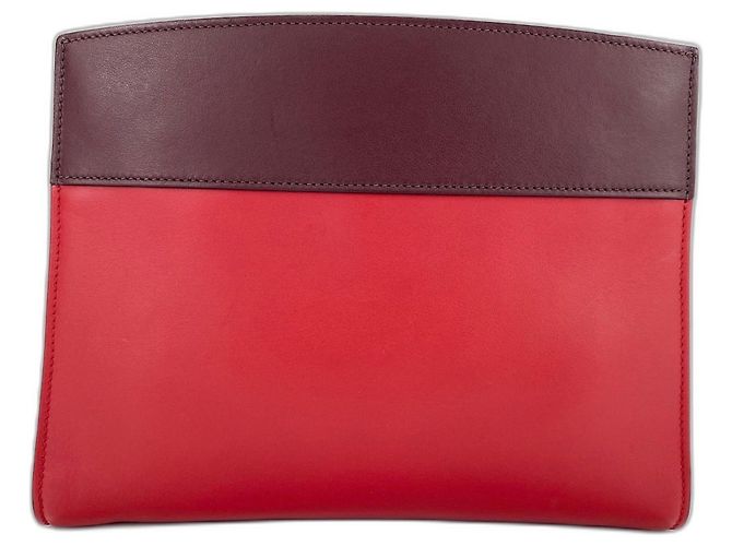 Borsa a tracolla in pelle rossa Prada Rosso - vista 3