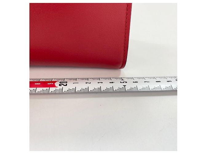 Borsa a tracolla in pelle rossa Prada Rosso - vista 4