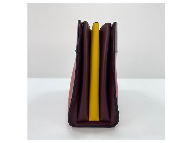 Borsa a tracolla in pelle rossa Prada Rosso - vista 5
