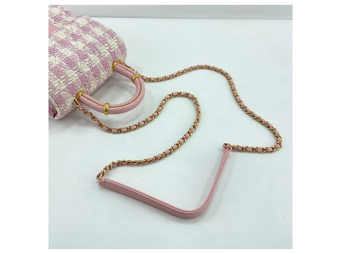 Borsa a Spalla Chanel Matelassé Rosa - vista 10