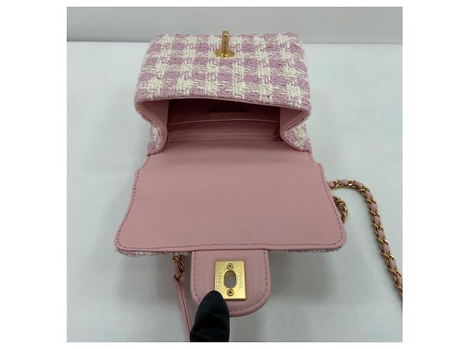 Borsa a Spalla Chanel Matelassé Rosa - vista 12
