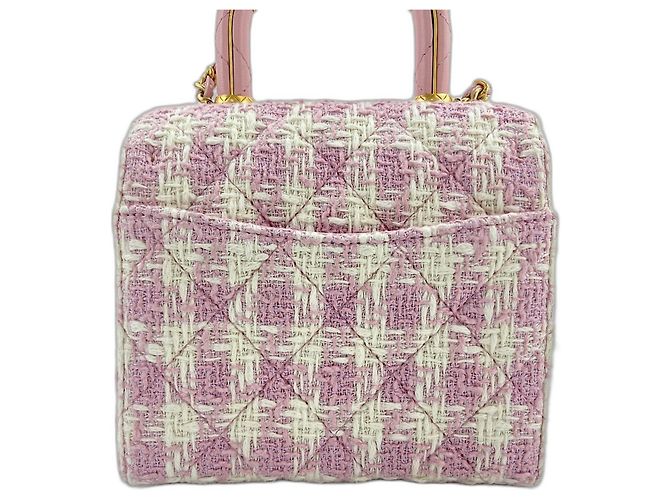 Borsa a Spalla Chanel Matelassé Rosa - vista 3