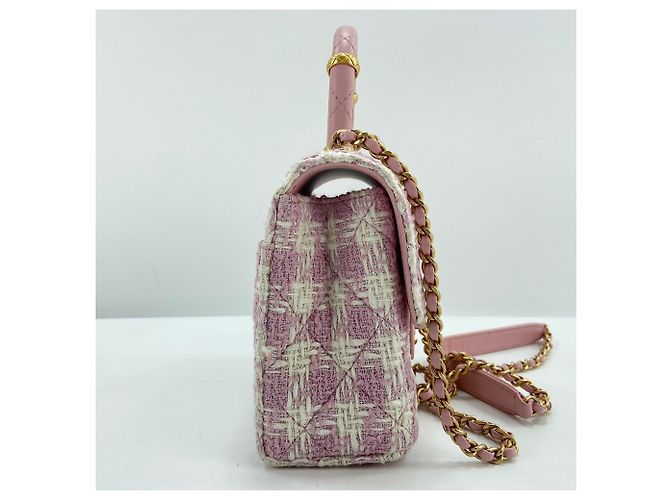 Borsa a Spalla Chanel Matelassé Rosa - vista 6