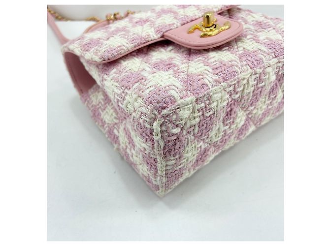 Borsa a Spalla Chanel Matelassé Rosa - vista 8