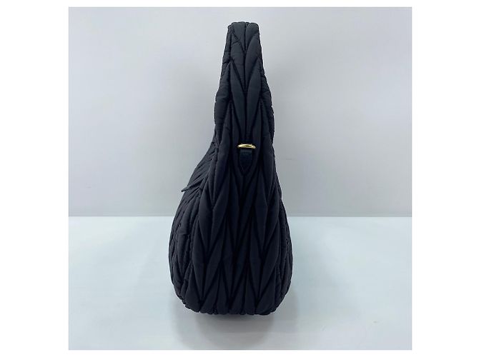 Borsa Miu Miu Wonder Matelassé Nero - vista 6