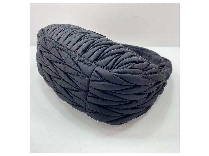 Borsa Miu Miu Wonder Matelassé Nero - vista 9