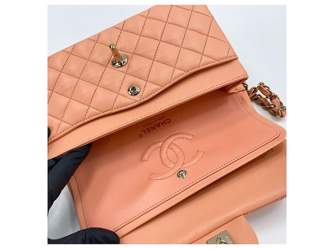 Borsa a Spalla Chanel Matelassé 23 Rosa - vista 15