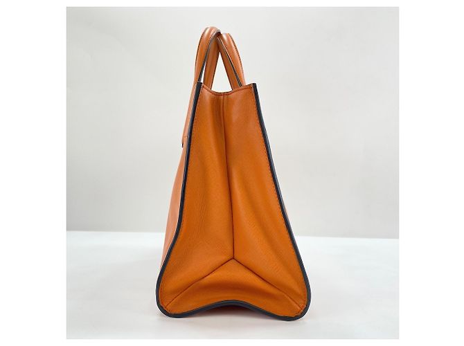 Borsa a 2 modi in pelle arancione Prada - vista 5