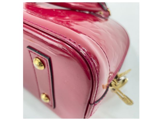 Borsa Louis Vuitton Alma BB Rosso - vista 9
